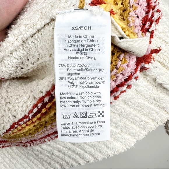 Madewell Striped Diaz Open Cardigan Sweater XS Cream - Picture 9 of 13